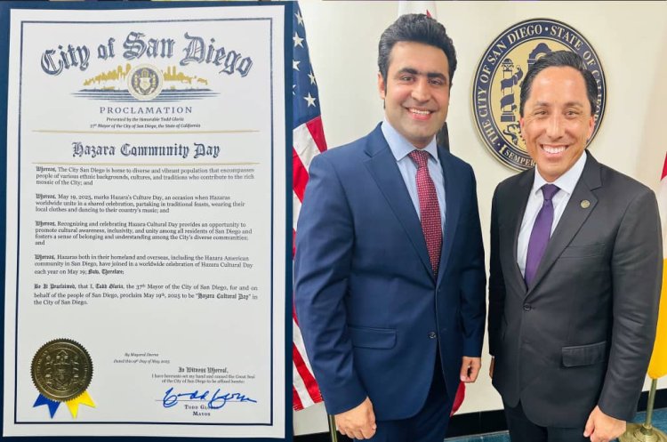 San Diego Mayor Recognizes Hazara Culture Day