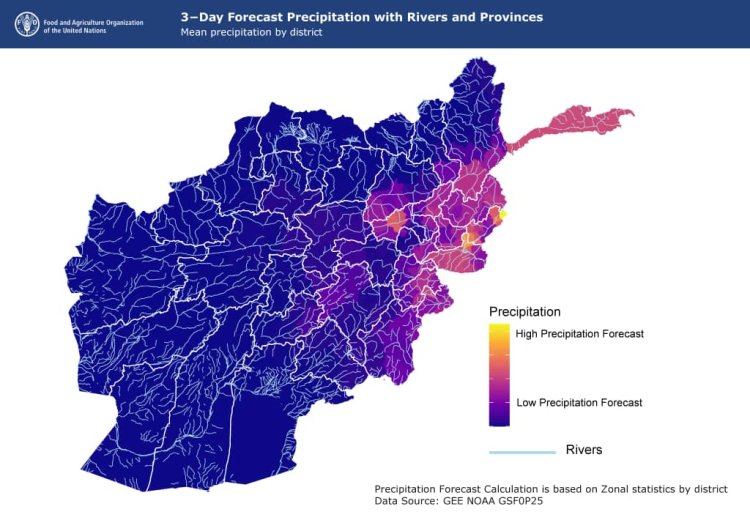 UN Warns of Flash Flood Risk in Eastern Afghanistan
