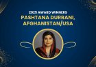 Pashtana Durrani won Amnesty International USA’s annual Ginetta Sagan Award